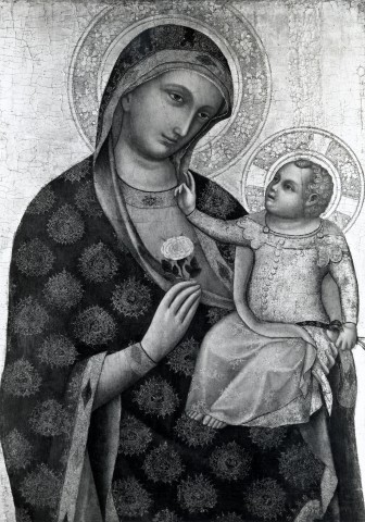 Anonimo — Lorenzo Veneziano - sec. XIV - Madonna con Bambino — insieme